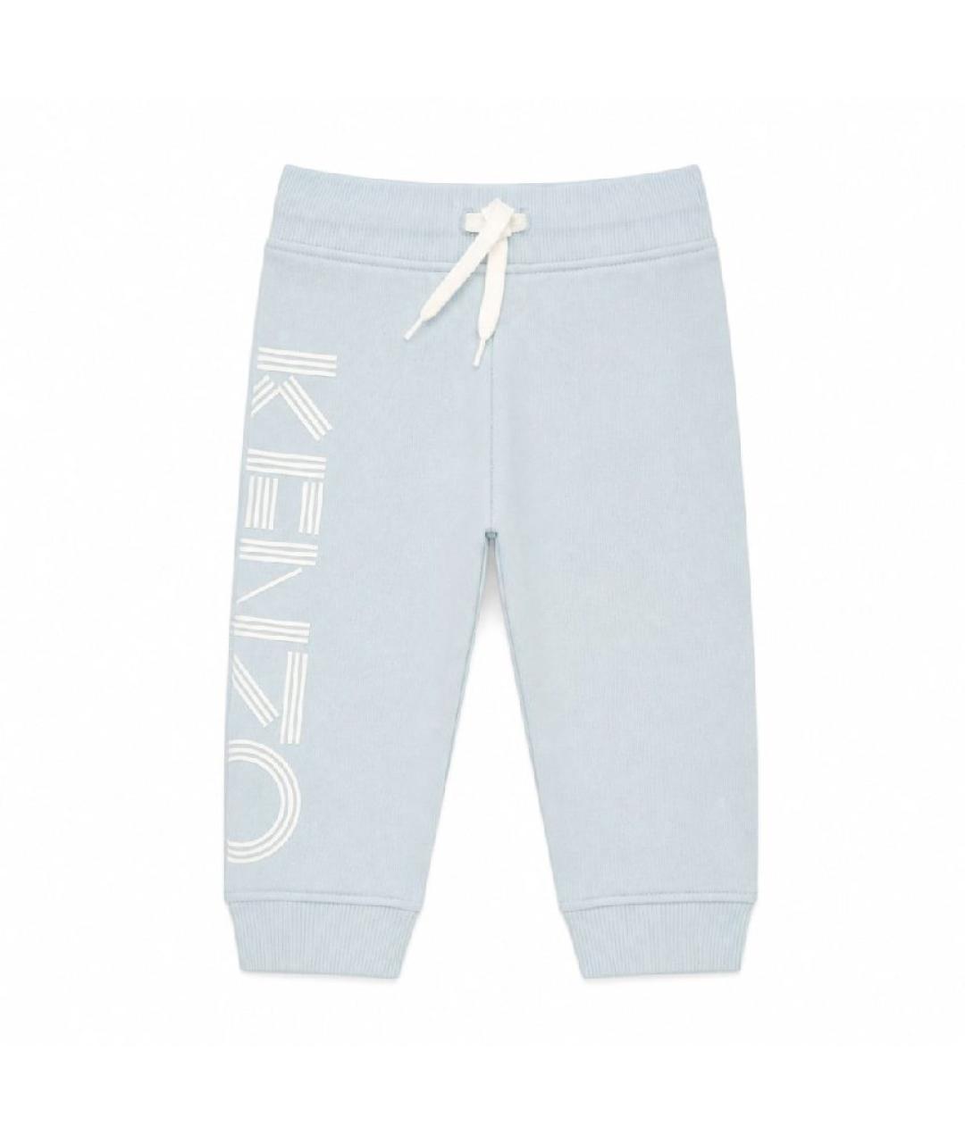 KENZO Голубые хлопковые брюки и шорты, фото 2