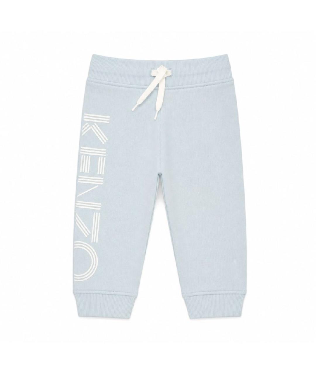 KENZO Голубые хлопковые брюки и шорты, фото 1