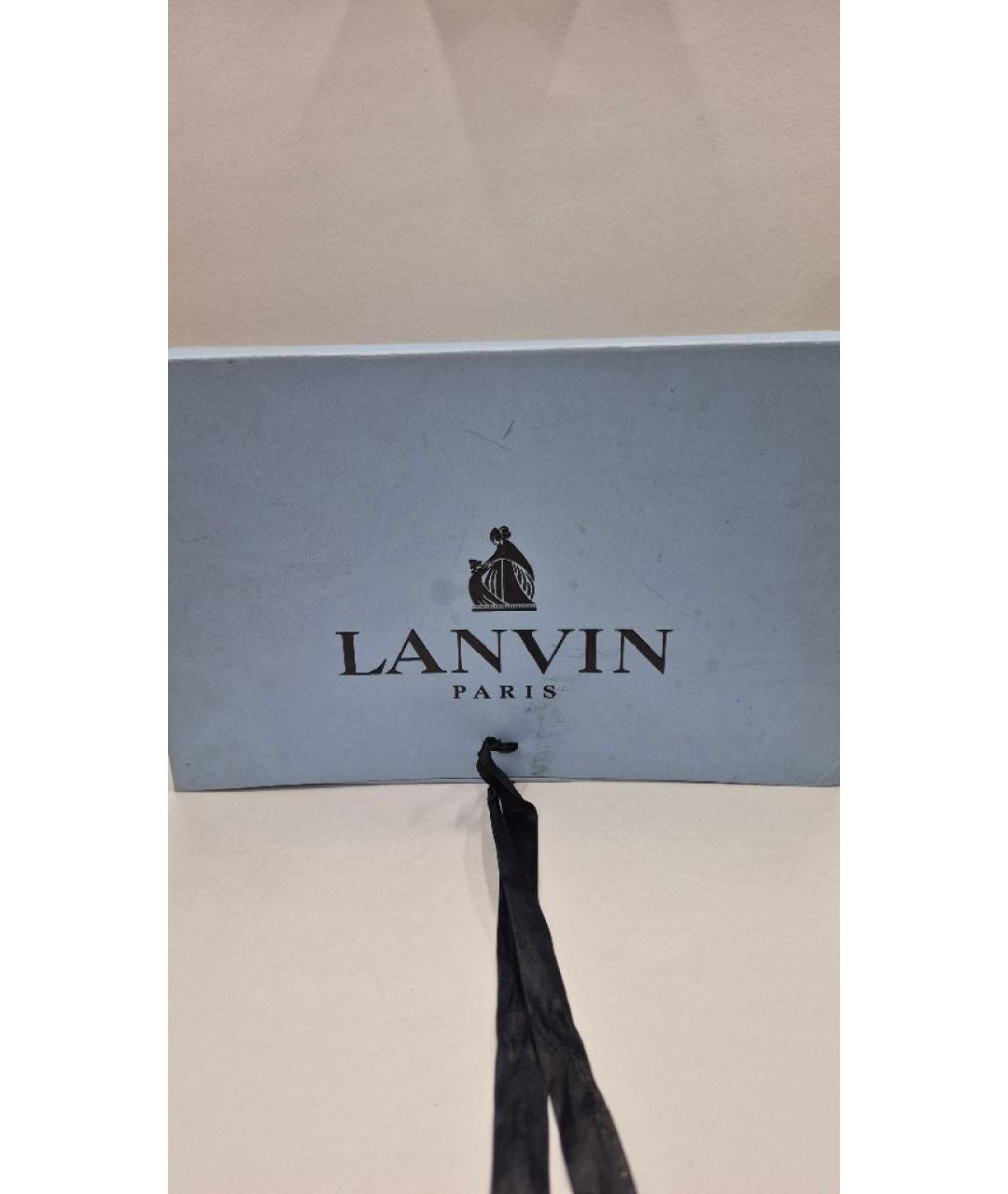LANVIN Черные кожаные лоферы, фото 5