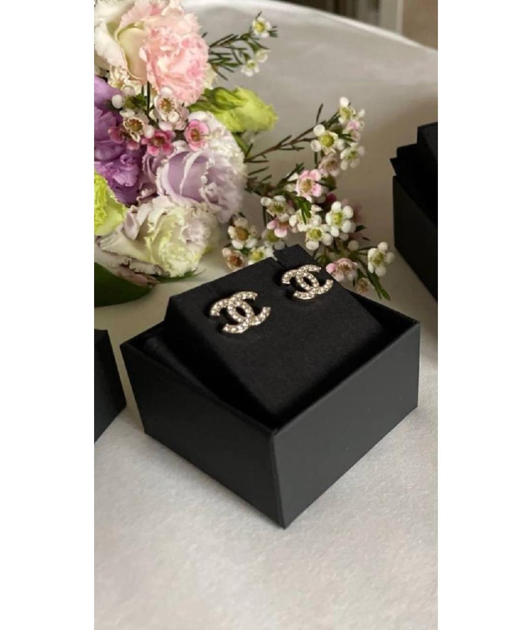 CHANEL Серебряные металлические серьги, фото 7