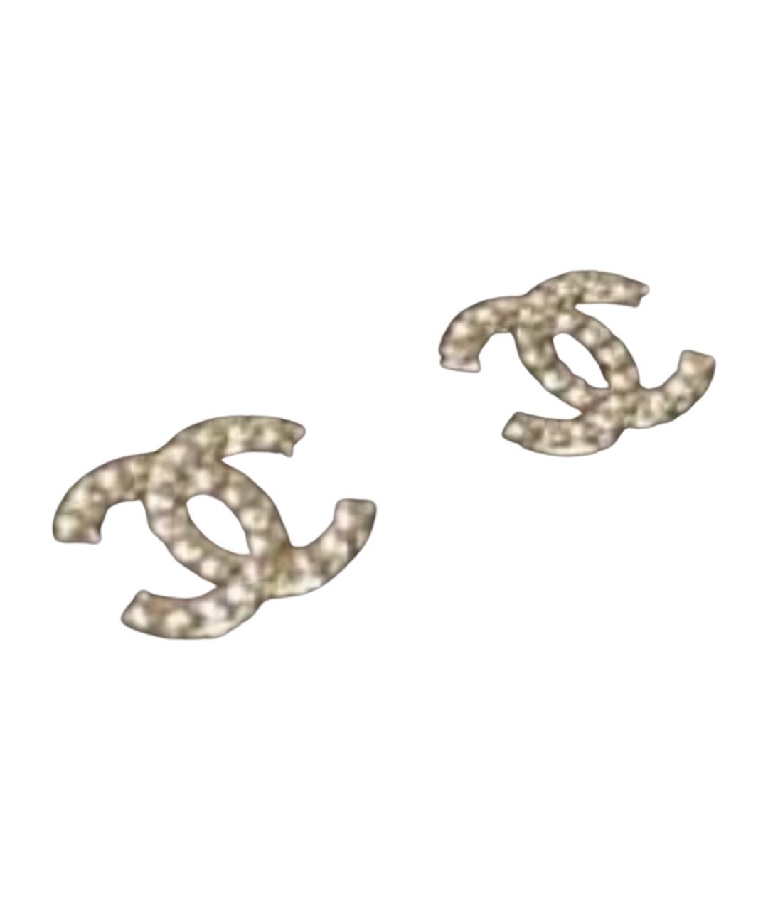 CHANEL Серебряные металлические серьги, фото 1