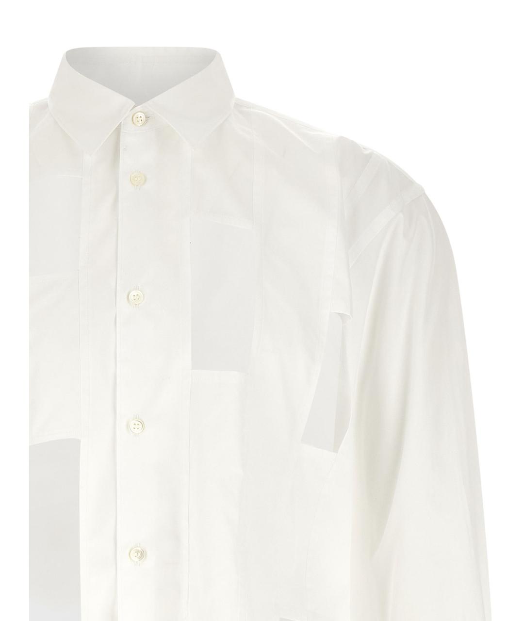 COMME DES GARÇONS HOMME PLUS Белая хлопковая классическая рубашка, фото 3