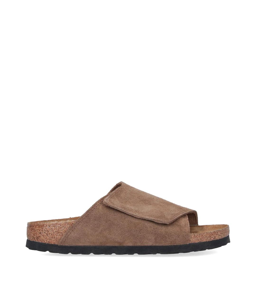 BIRKENSTOCK Коричневые замшевые сандалии, фото 1