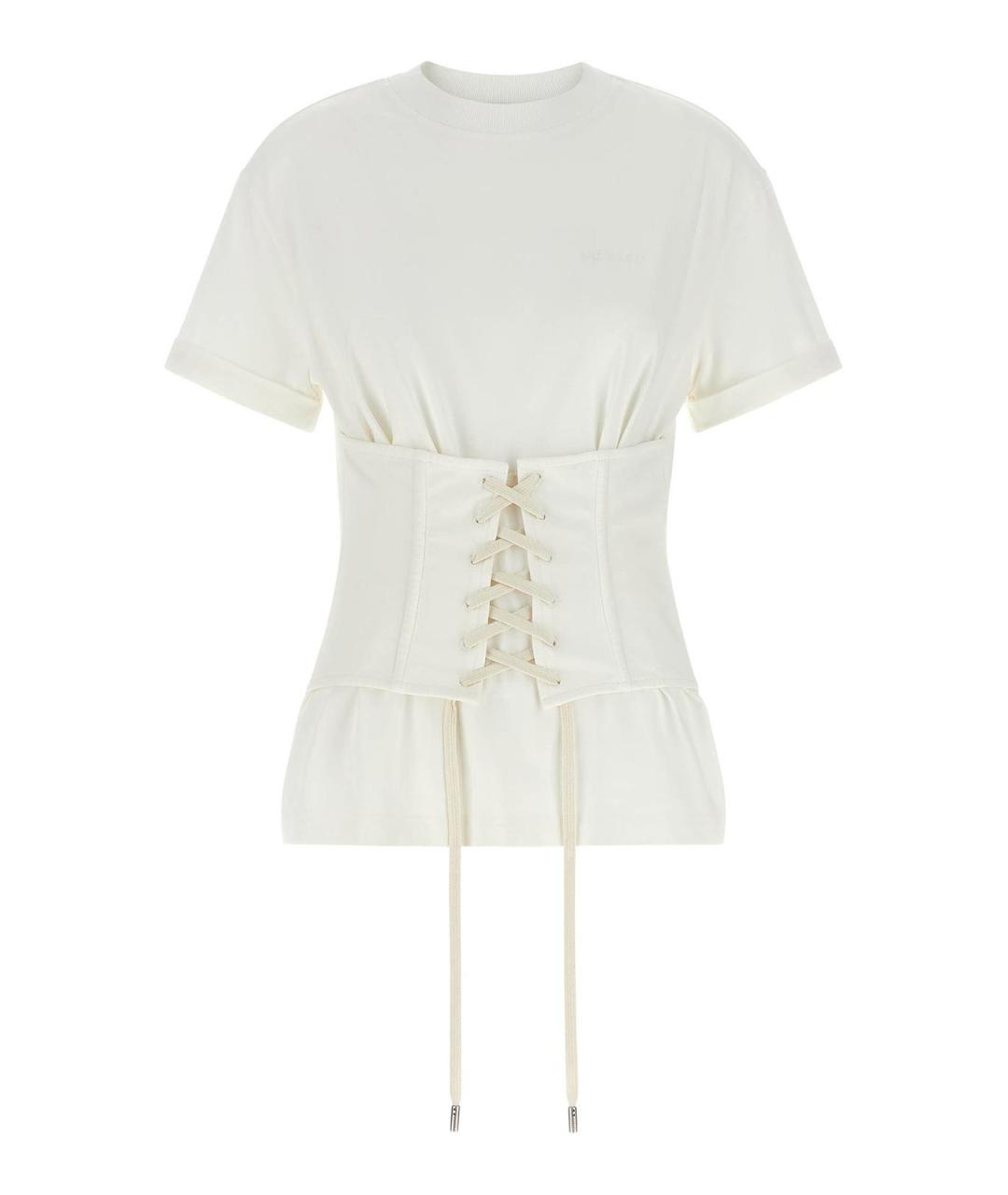 ALEXANDER MCQUEEN Белая хлопковая футболка, фото 1