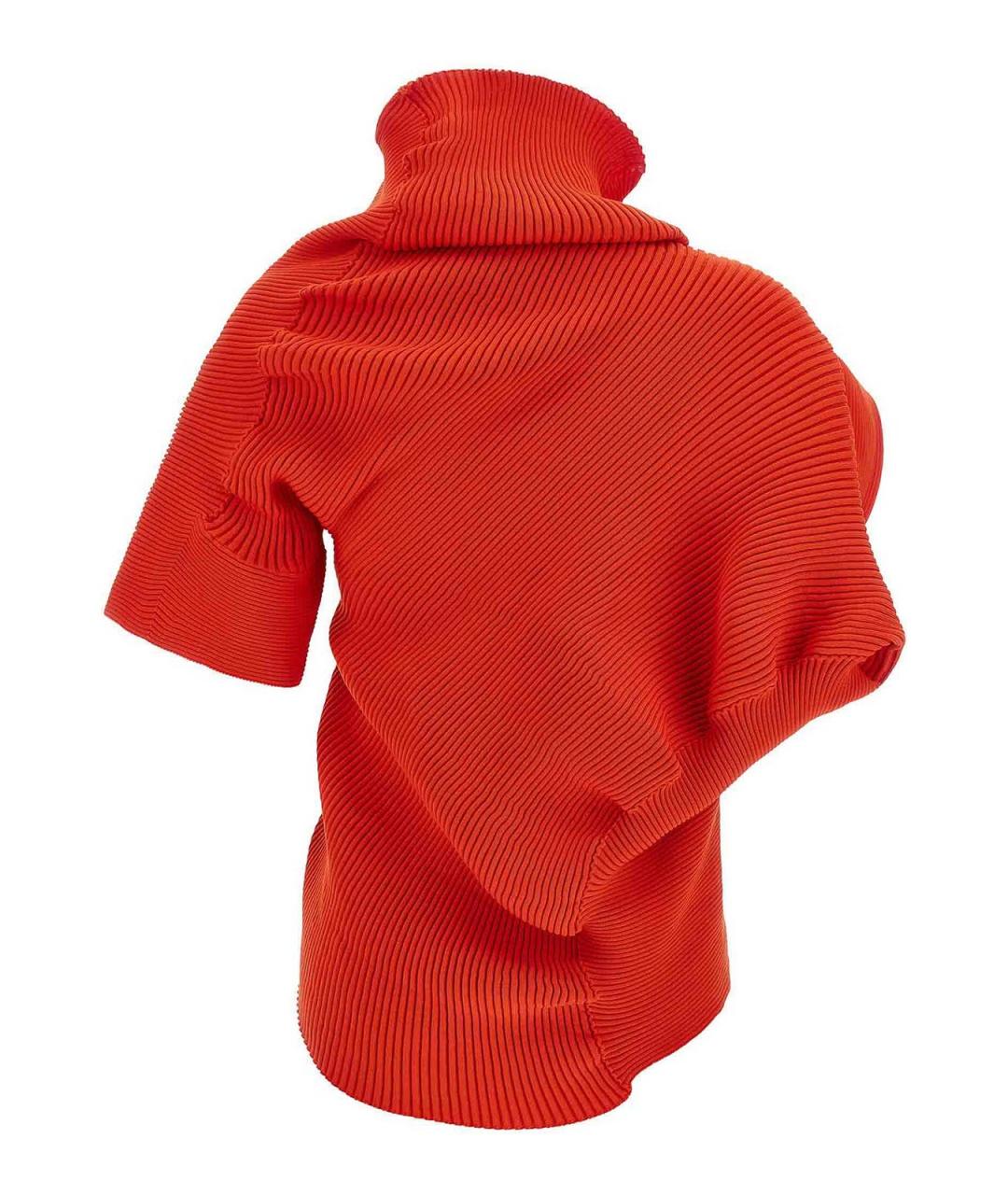 ISSEY MIYAKE Красная полиэстеровая футболка, фото 2