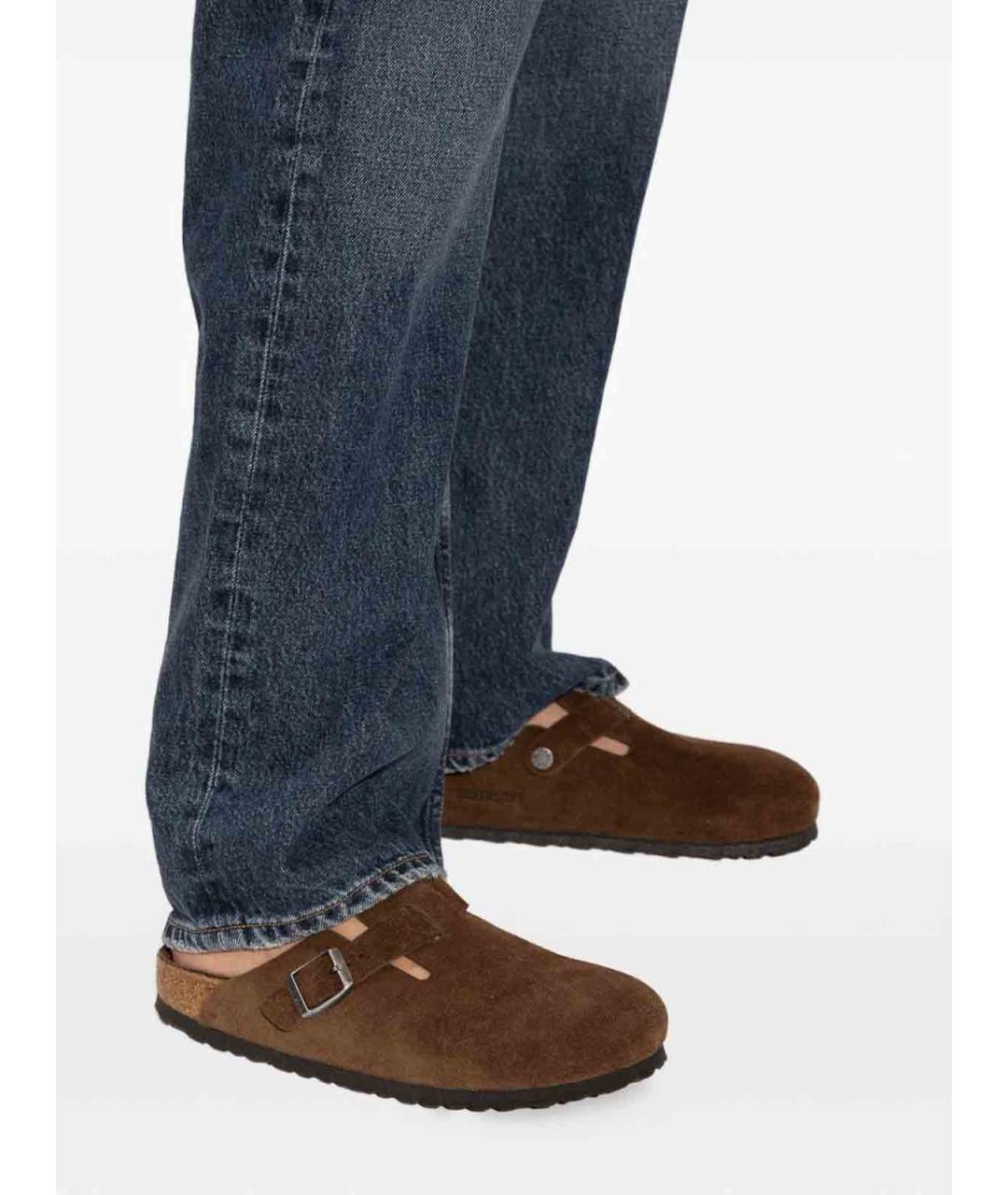 BIRKENSTOCK Коричневые замшевые мюли, фото 2