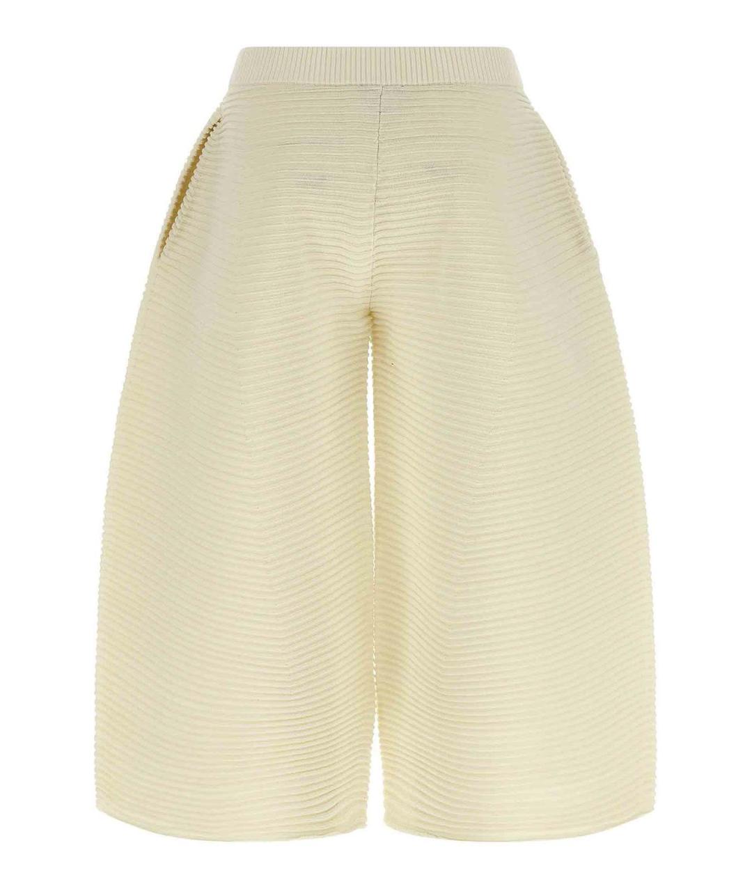 ISSEY MIYAKE Белые полиэстеровые брюки широкие, фото 2