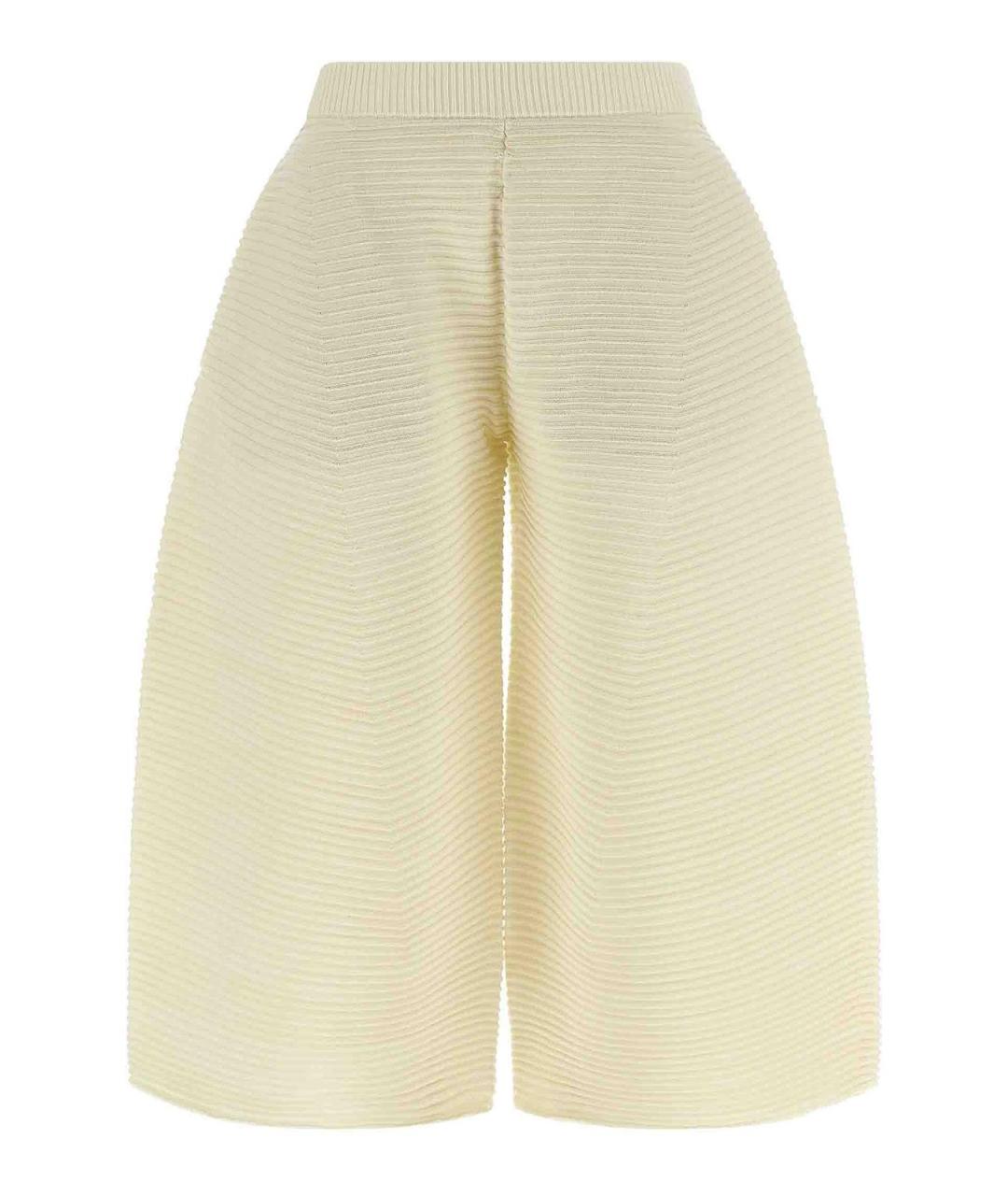 ISSEY MIYAKE Белые полиэстеровые брюки широкие, фото 1