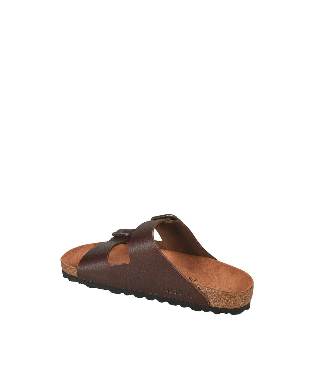 BIRKENSTOCK Зеленые кожаные шлепанцы, фото 3