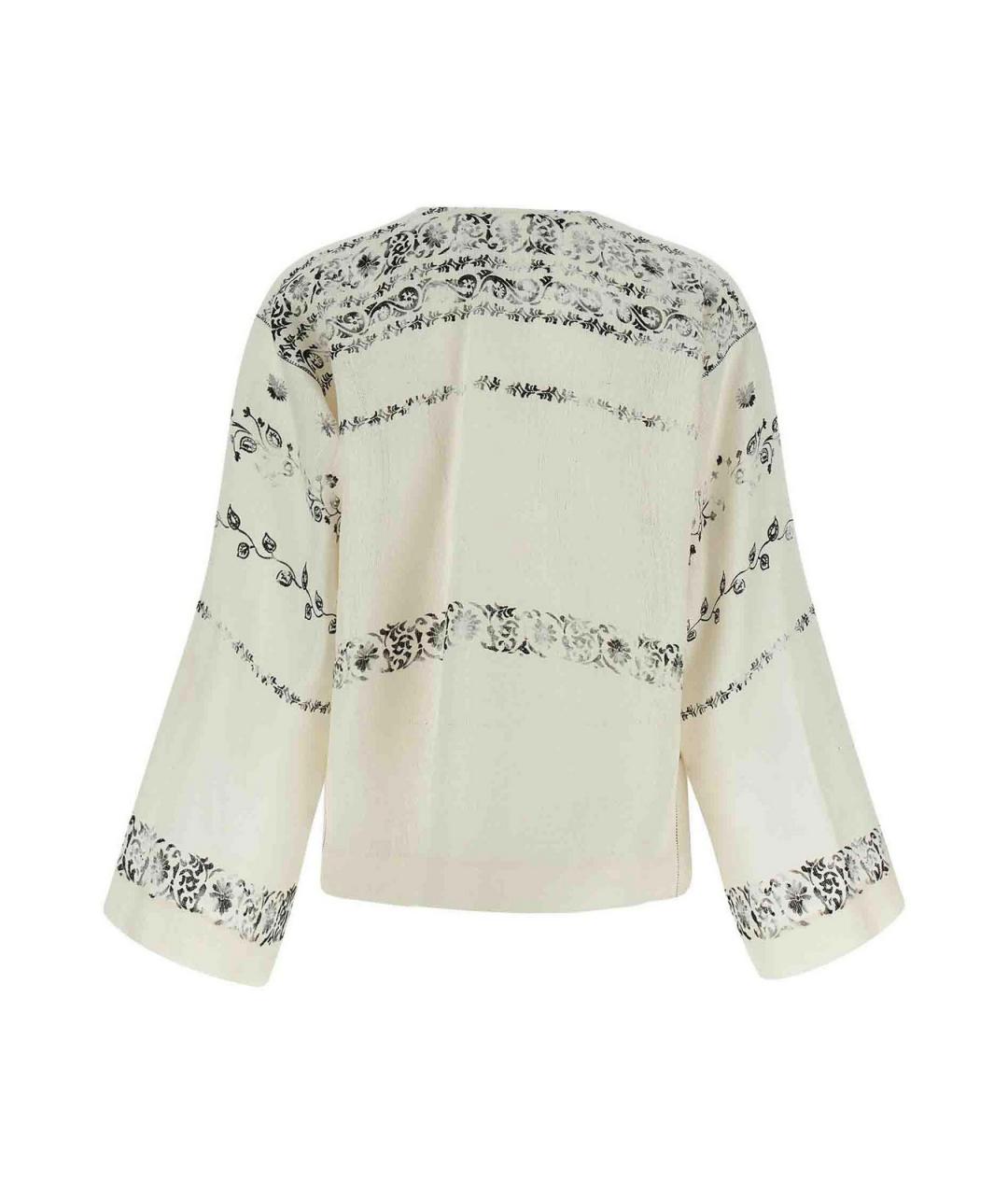 ALBERTA FERRETTI Белая льняная рубашка, фото 2