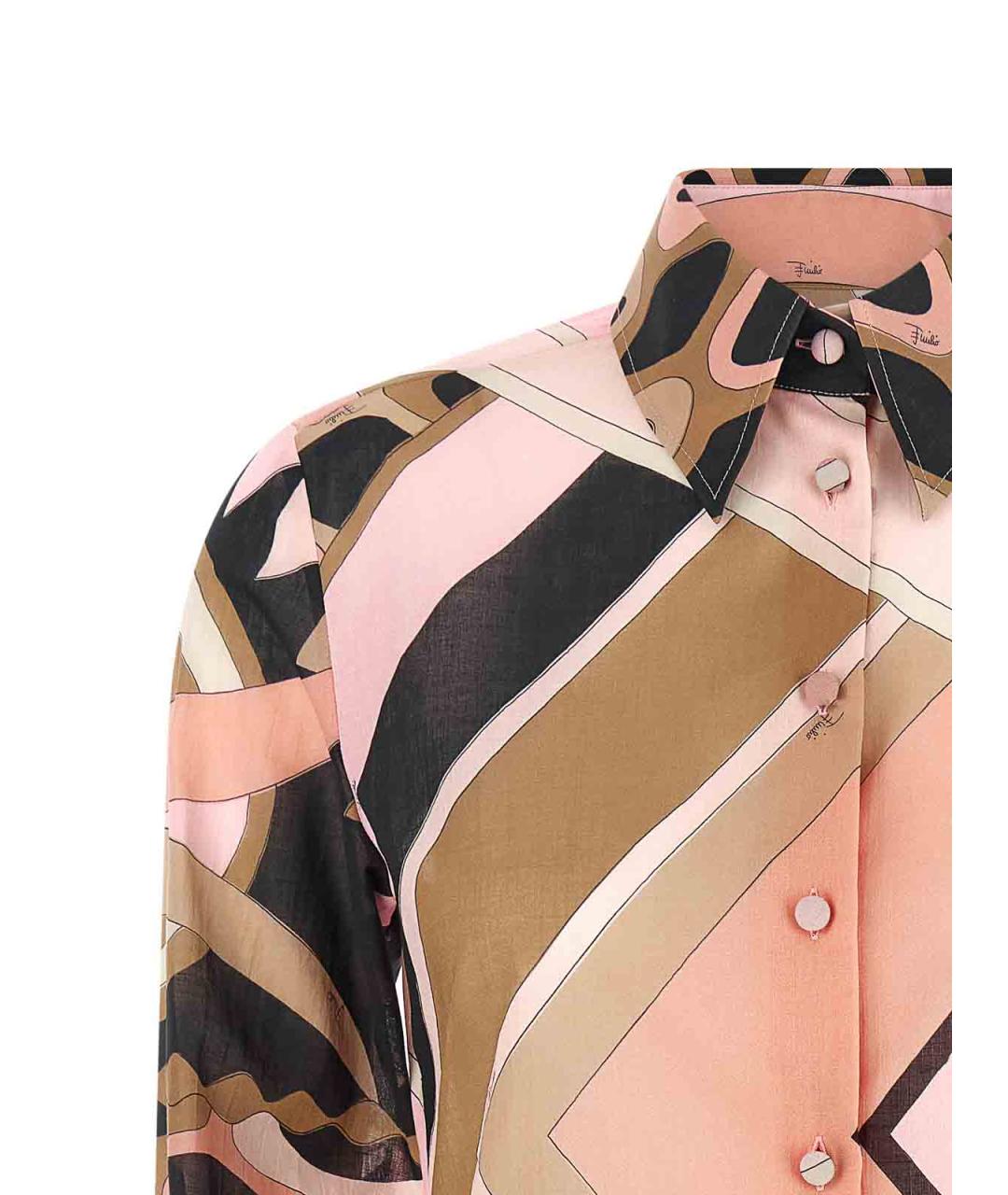 EMILIO PUCCI Мульти хлопковая рубашка, фото 3