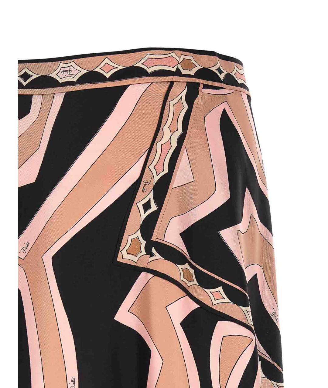 EMILIO PUCCI Бежевая шелковая юбка мини, фото 4