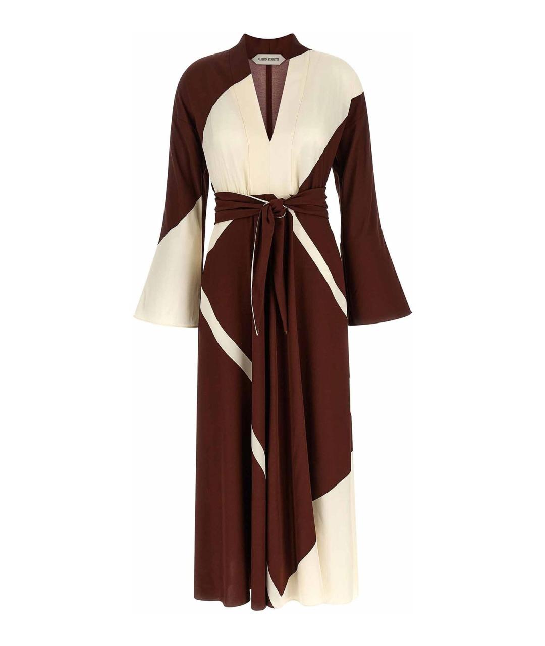 ALBERTA FERRETTI Мульти вискозное повседневное платье, фото 1