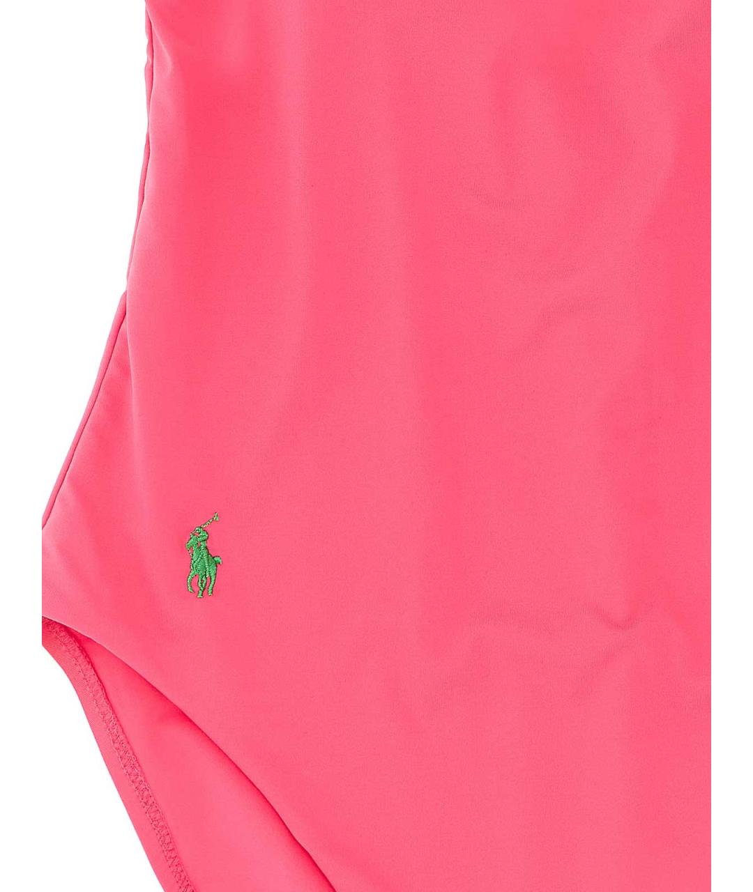POLO RALPH LAUREN Бежевый полиамидовый купальник, фото 3
