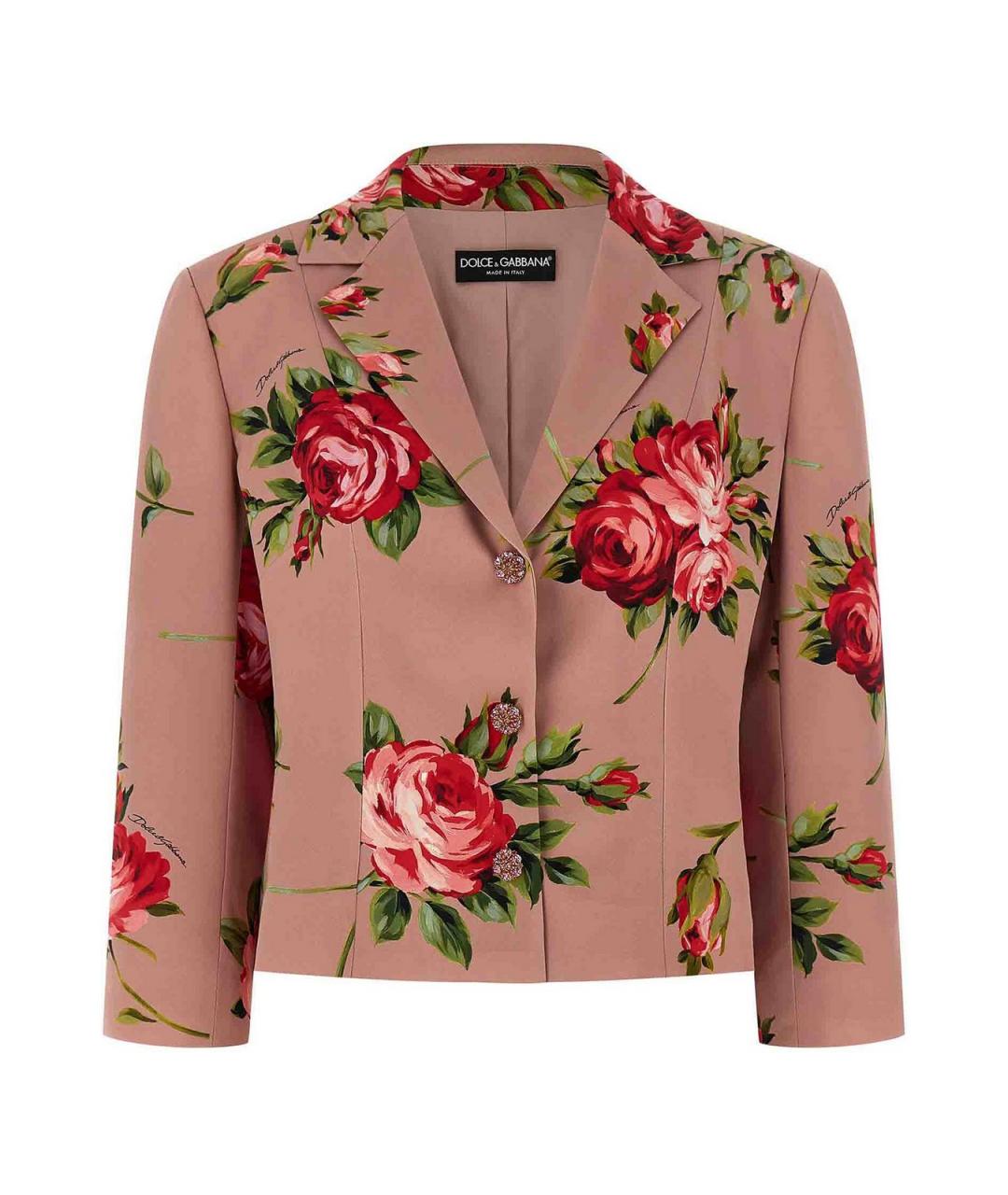 DOLCE&GABBANA Мульти шелковый жакет/пиджак, фото 1