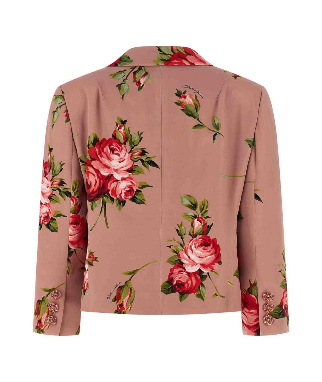 DOLCE&GABBANA Мульти шелковый жакет/пиджак, фото 2