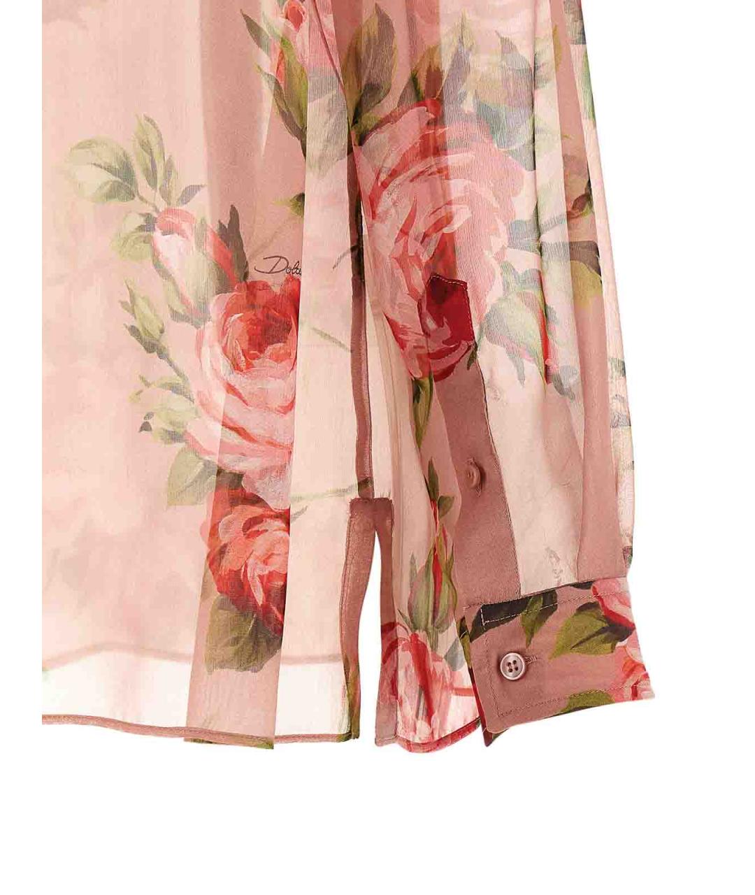 DOLCE&GABBANA Мульти шелковая рубашка, фото 4