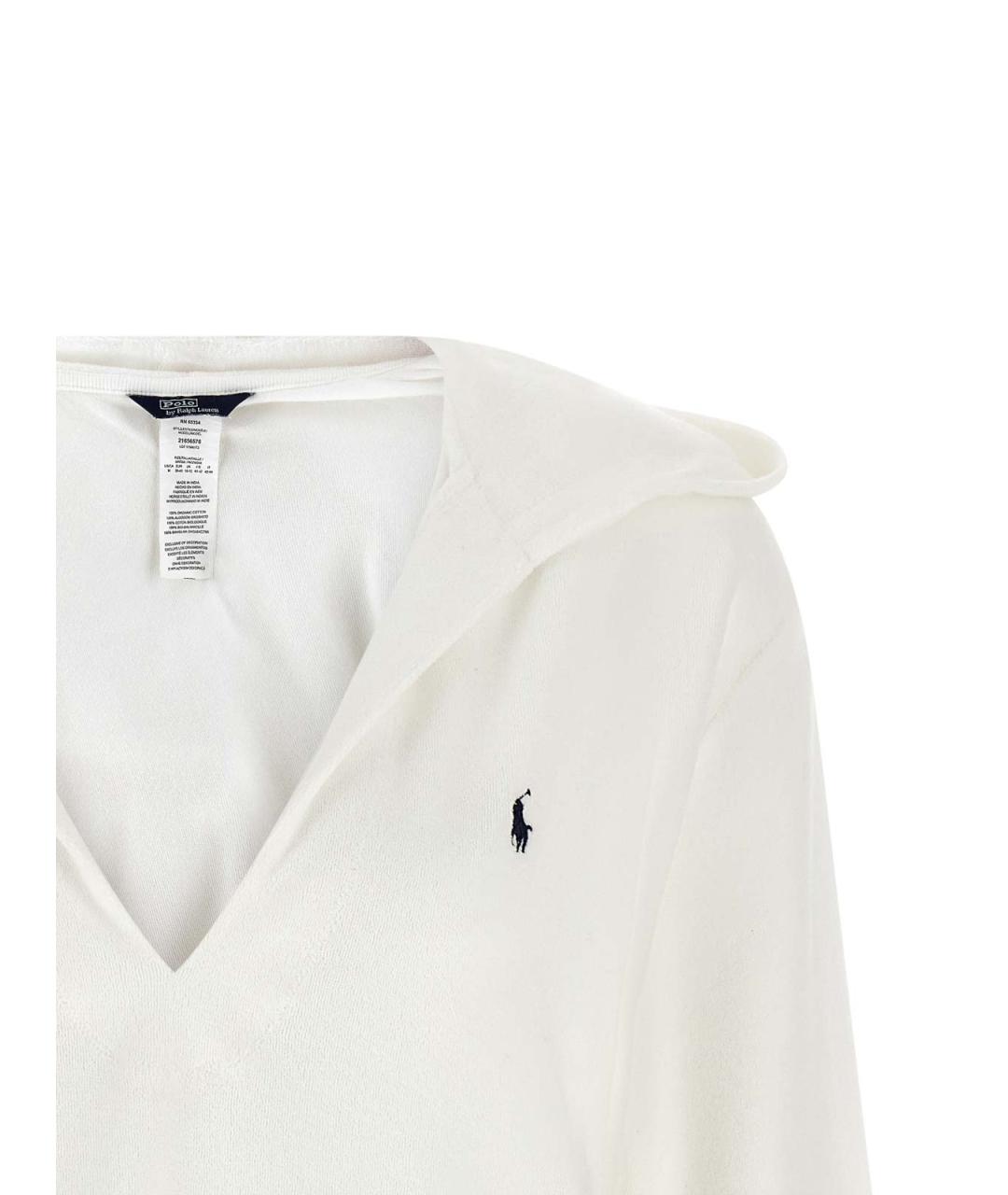 POLO RALPH LAUREN Белый хлопковый джемпер / свитер, фото 3