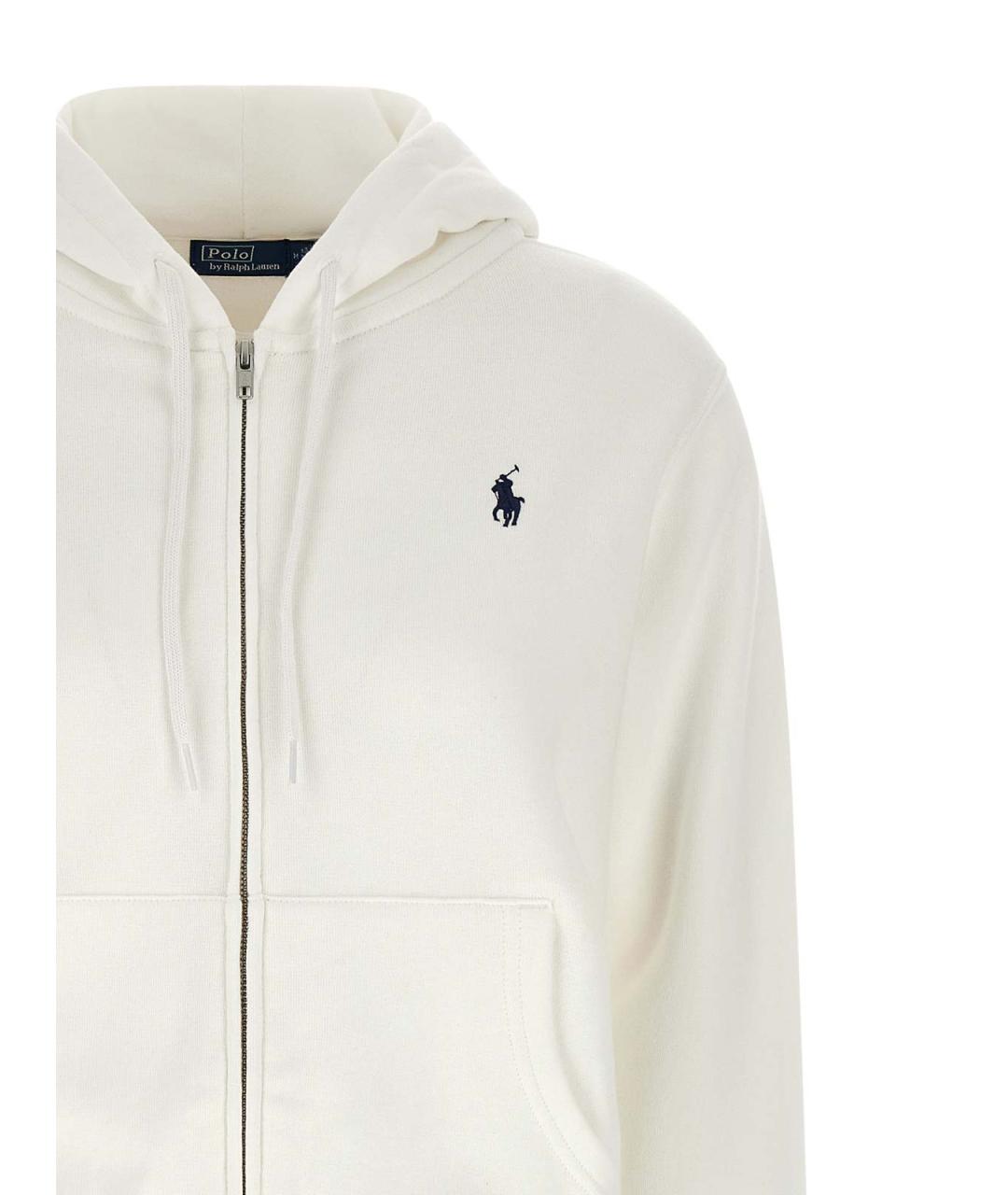 POLO RALPH LAUREN Белый хлопковый джемпер / свитер, фото 3