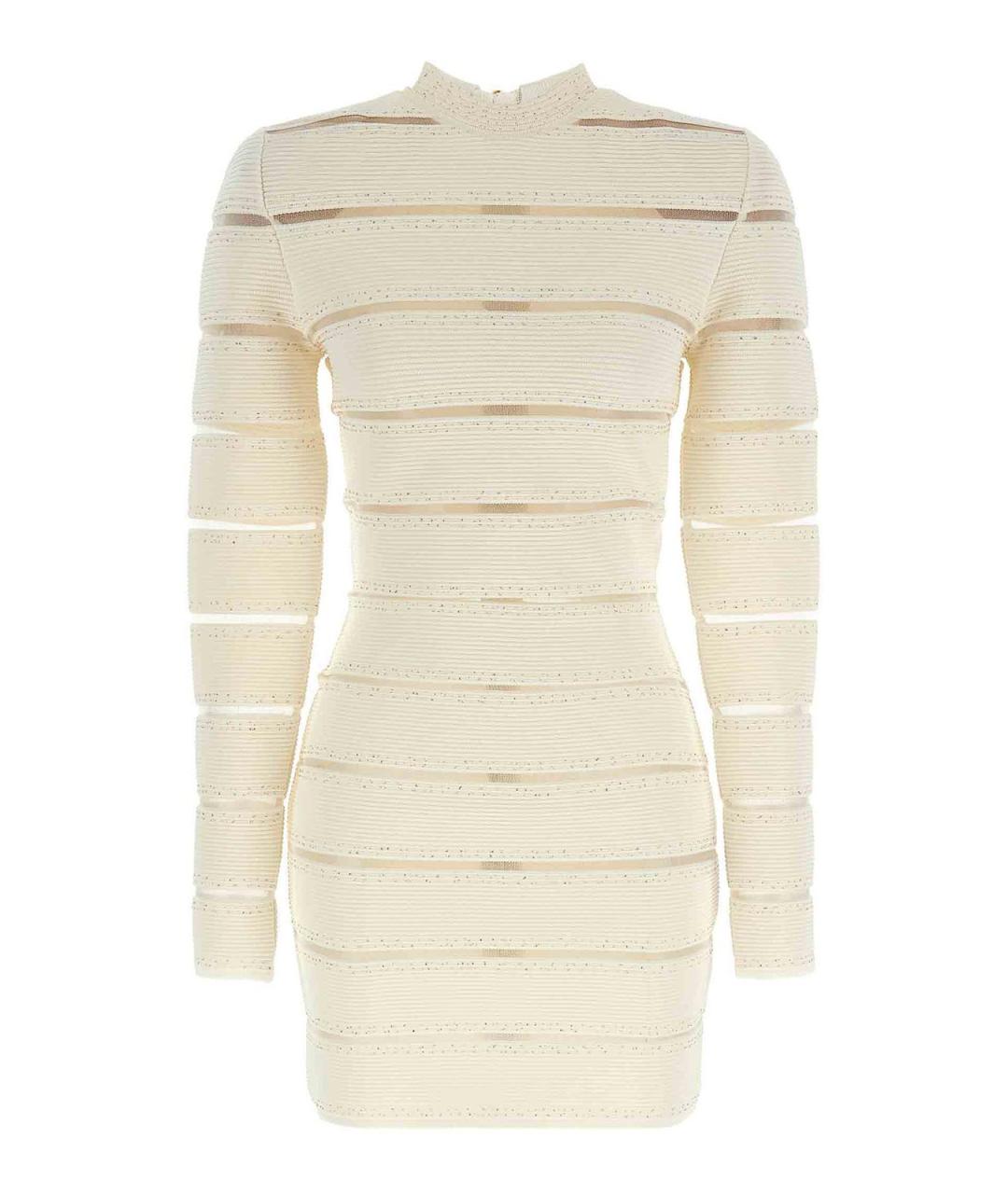 BALMAIN Белое вискозное повседневное платье, фото 1