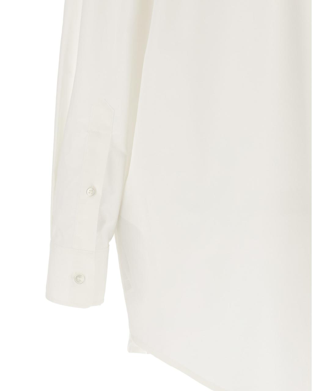 MM6 MAISON MARGIELA Белая хлопковая рубашка, фото 4