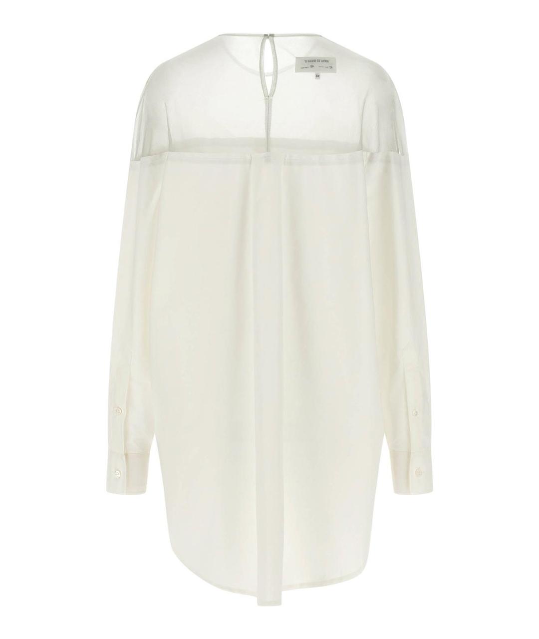 MM6 MAISON MARGIELA Белая хлопковая рубашка, фото 2