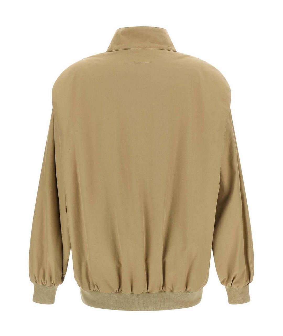 MM6 MAISON MARGIELA Бежевая хлопковая куртка, фото 2