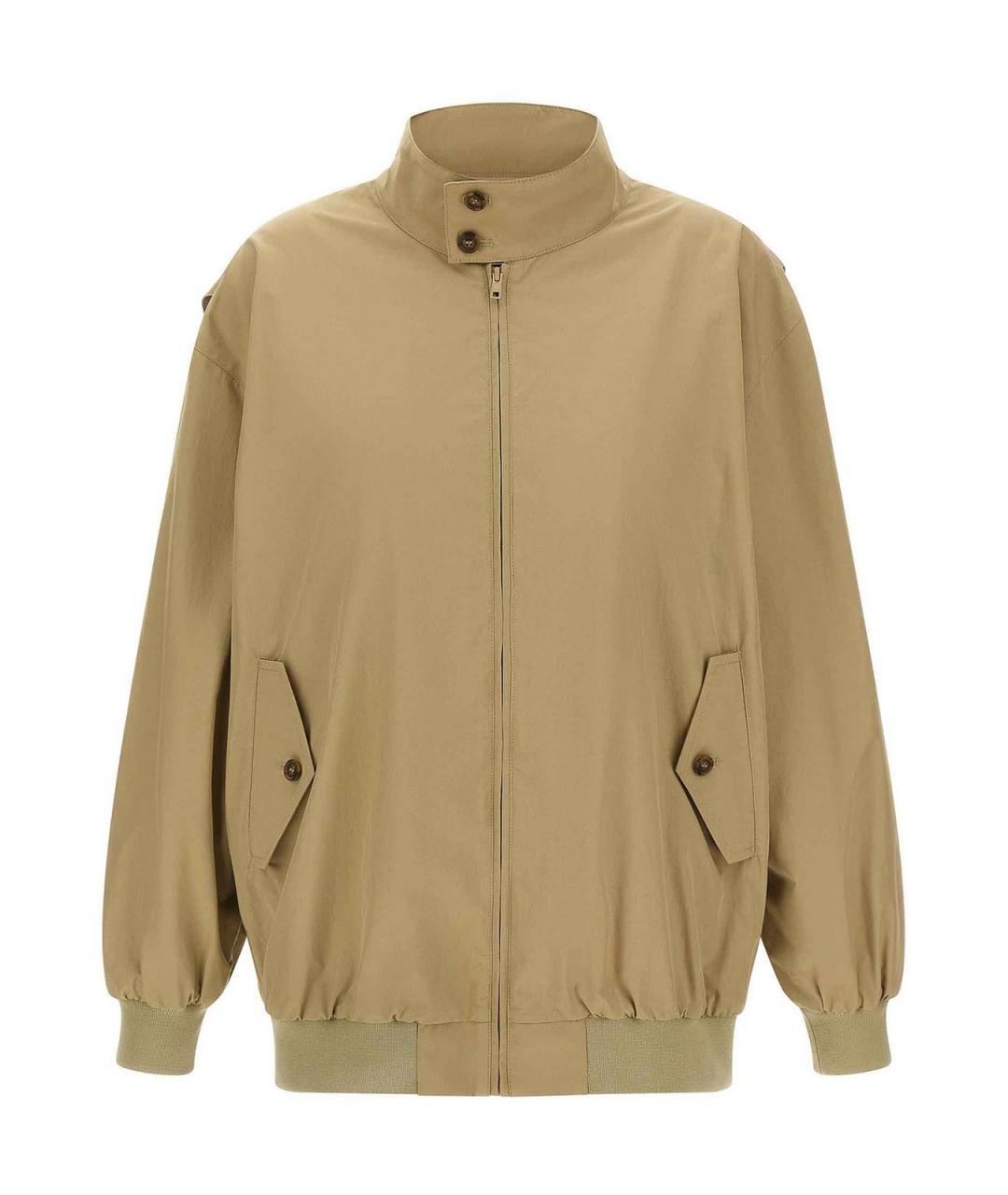 MM6 MAISON MARGIELA Бежевая хлопковая куртка, фото 1