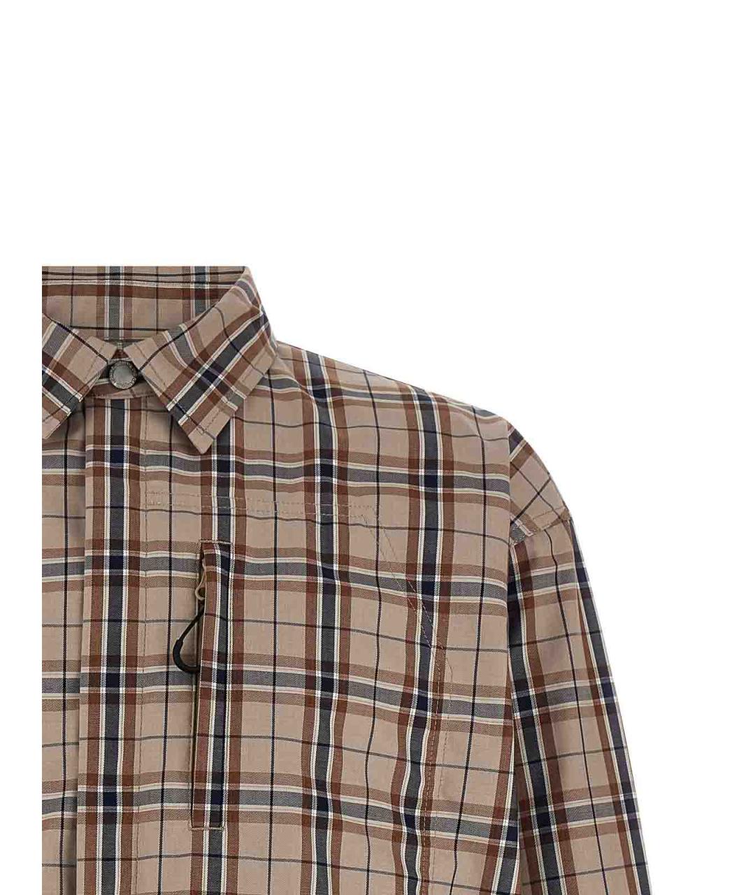 COMME DES GARÇONS HOMME PLUS Бежевая хлопковая кэжуал рубашка, фото 3