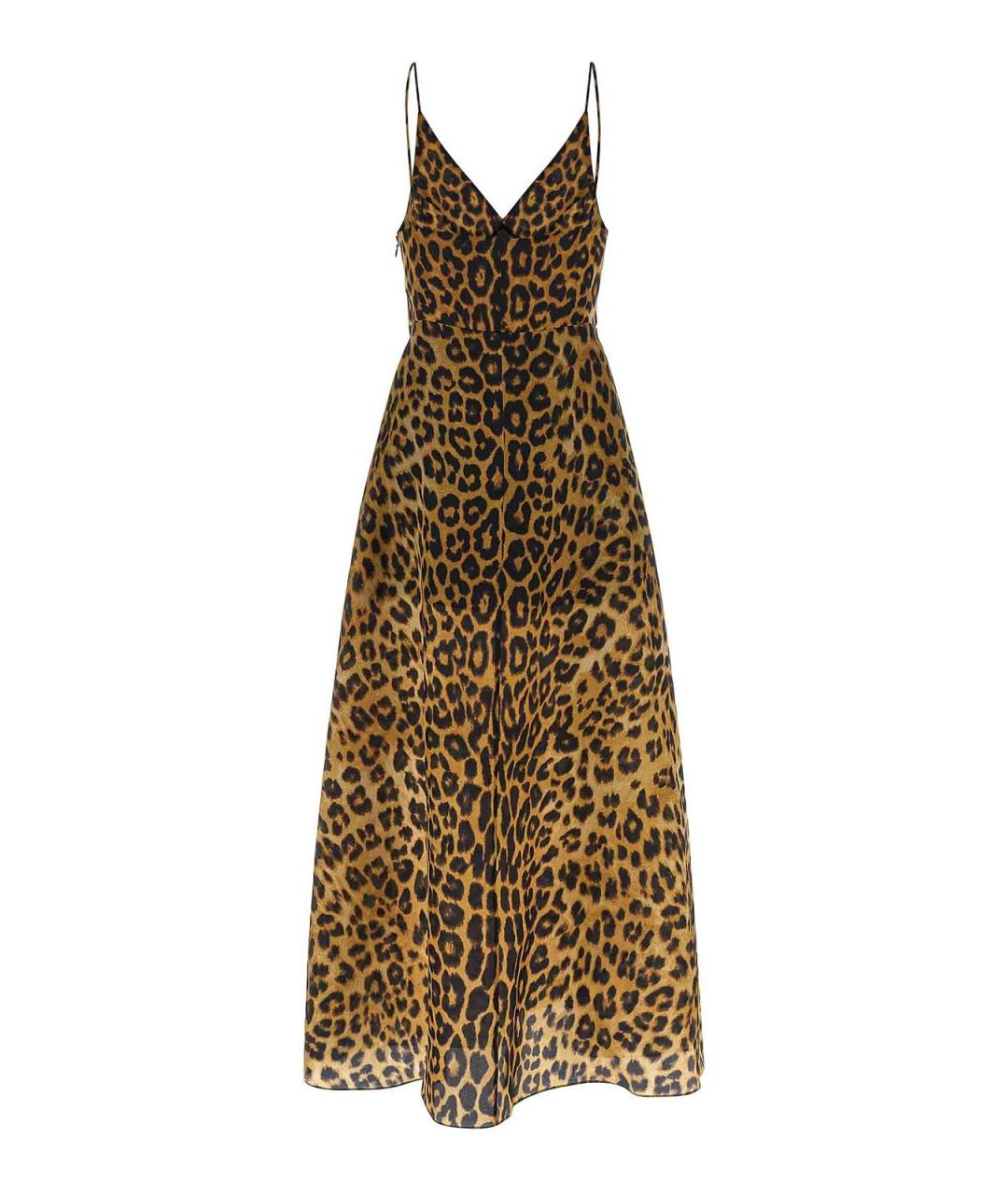 ALBERTA FERRETTI Мульти шелковое повседневное платье, фото 2