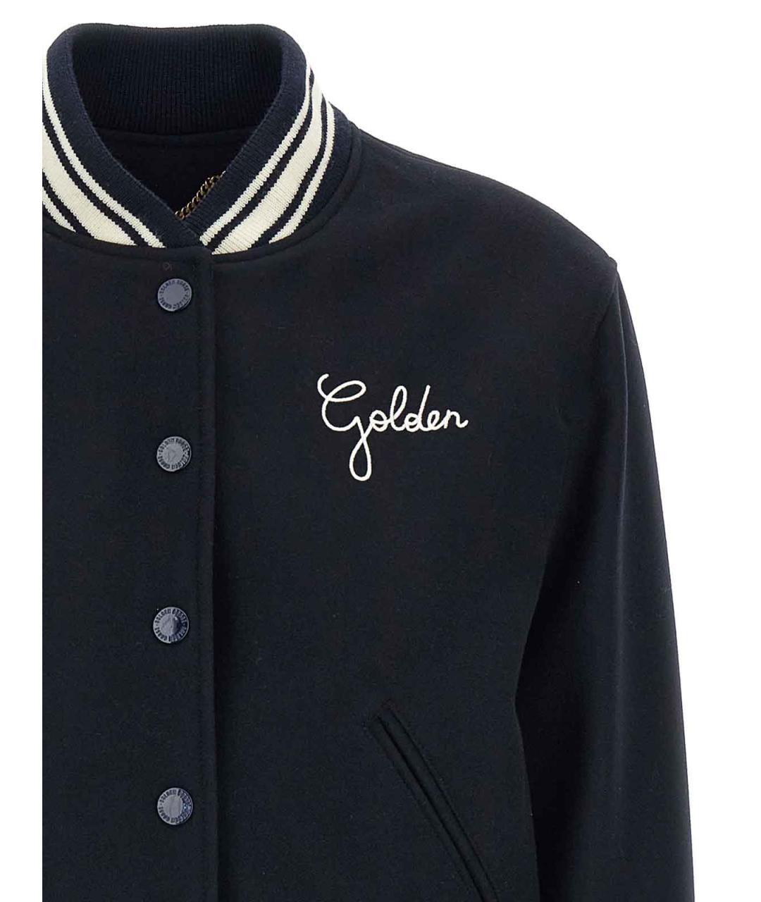 GOLDEN GOOSE DELUXE BRAND Темно-синяя шерстяная куртка, фото 3