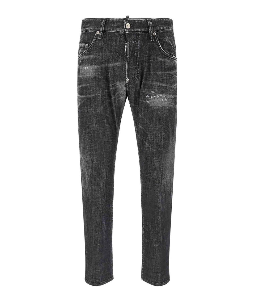 DSQUARED2 Серые хлопковые джинсы скинни, фото 1