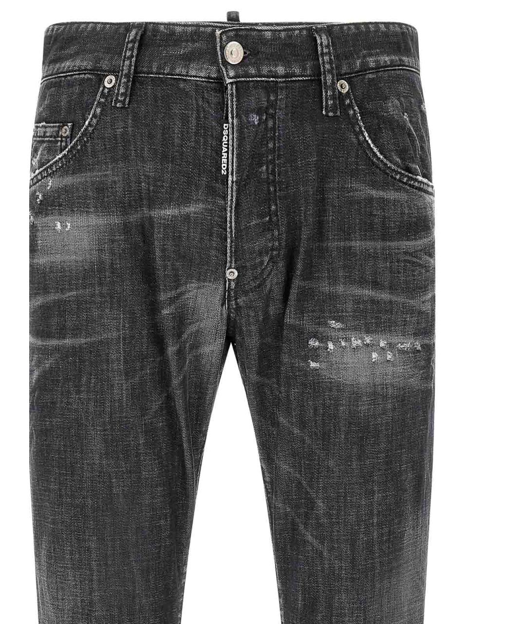 DSQUARED2 Серые хлопковые джинсы скинни, фото 3