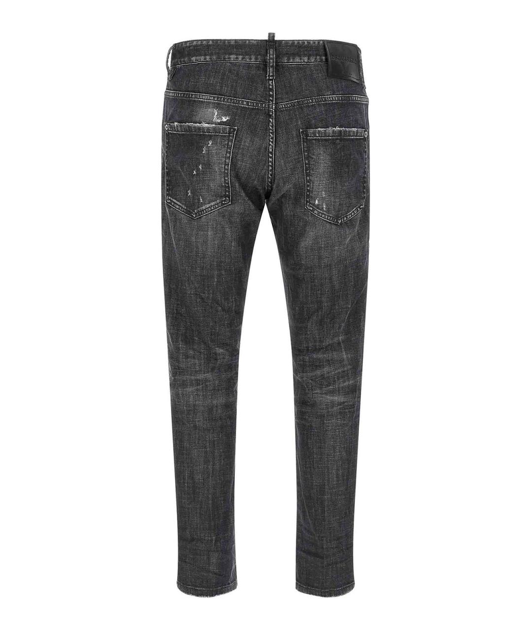 DSQUARED2 Серые хлопковые джинсы скинни, фото 2