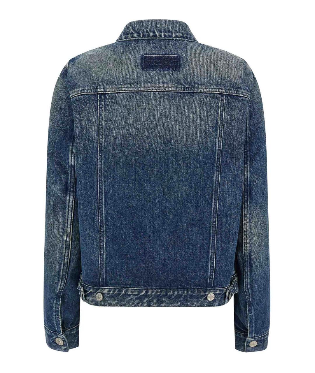 MM6 MAISON MARGIELA Синяя хлопковая куртка, фото 2