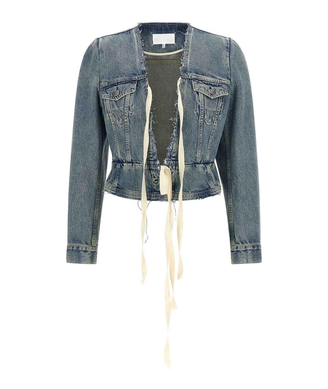 MAISON MARGIELA Голубая хлопковая куртка, фото 1