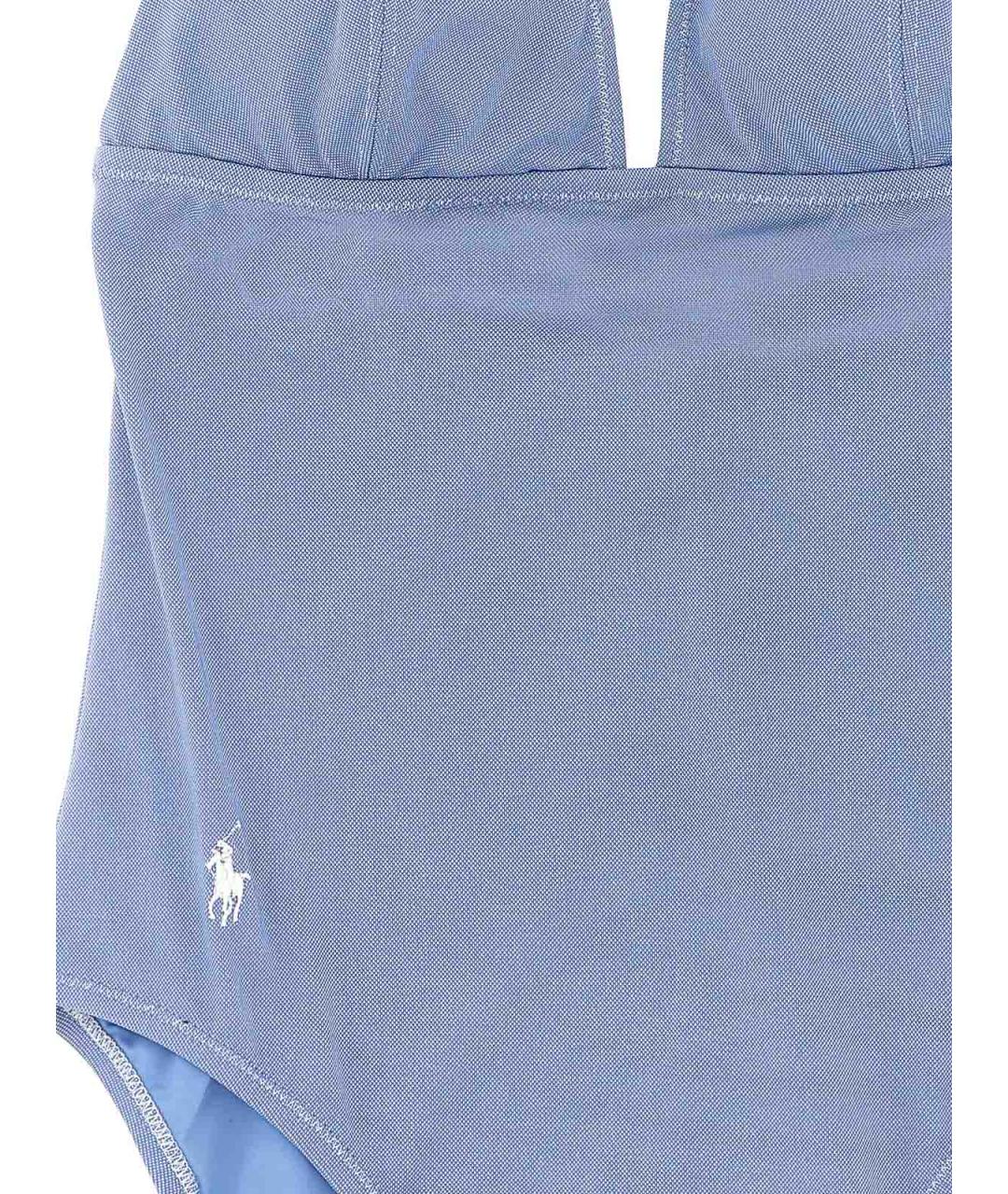 POLO RALPH LAUREN Голубой полиэстеровый купальник, фото 3
