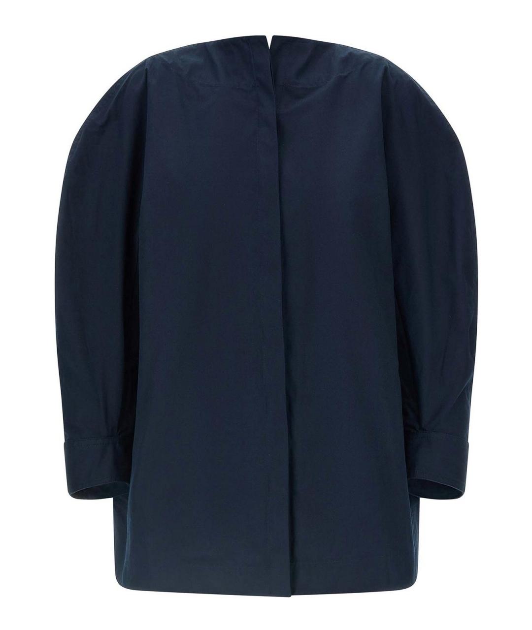 JACQUEMUS Синяя хлопковая рубашка, фото 1