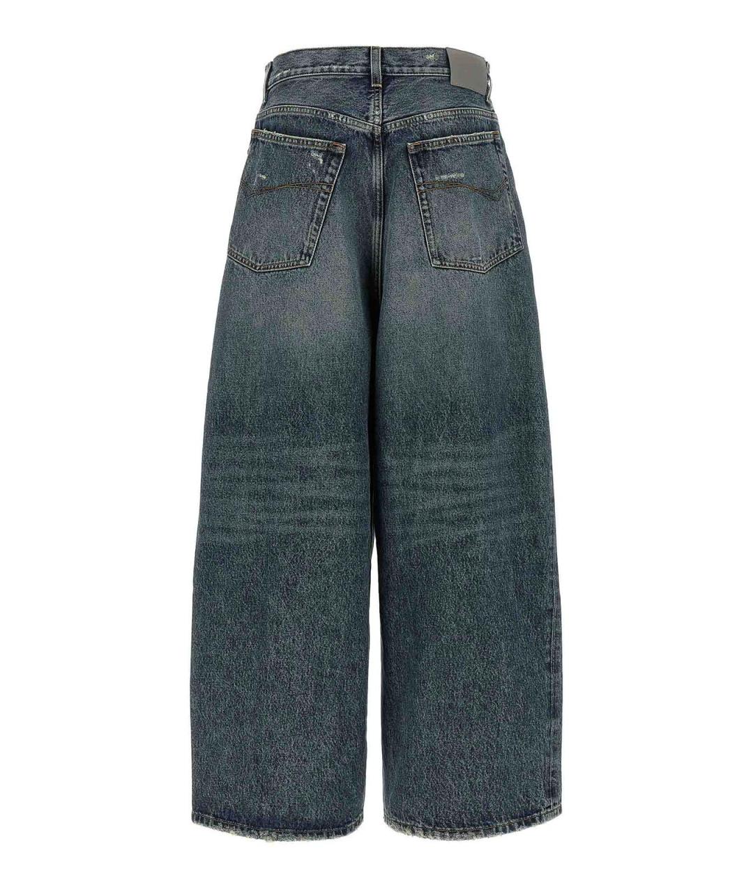BALENCIAGA Синие хлопковые прямые джинсы, фото 2