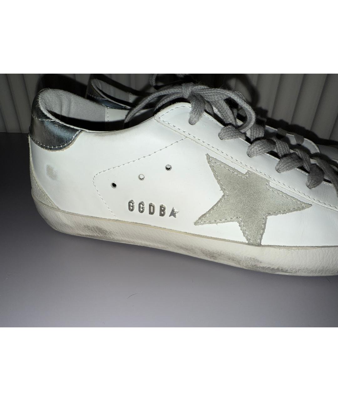 GOLDEN GOOSE DELUXE BRAND Белые кожаные кеды, фото 5