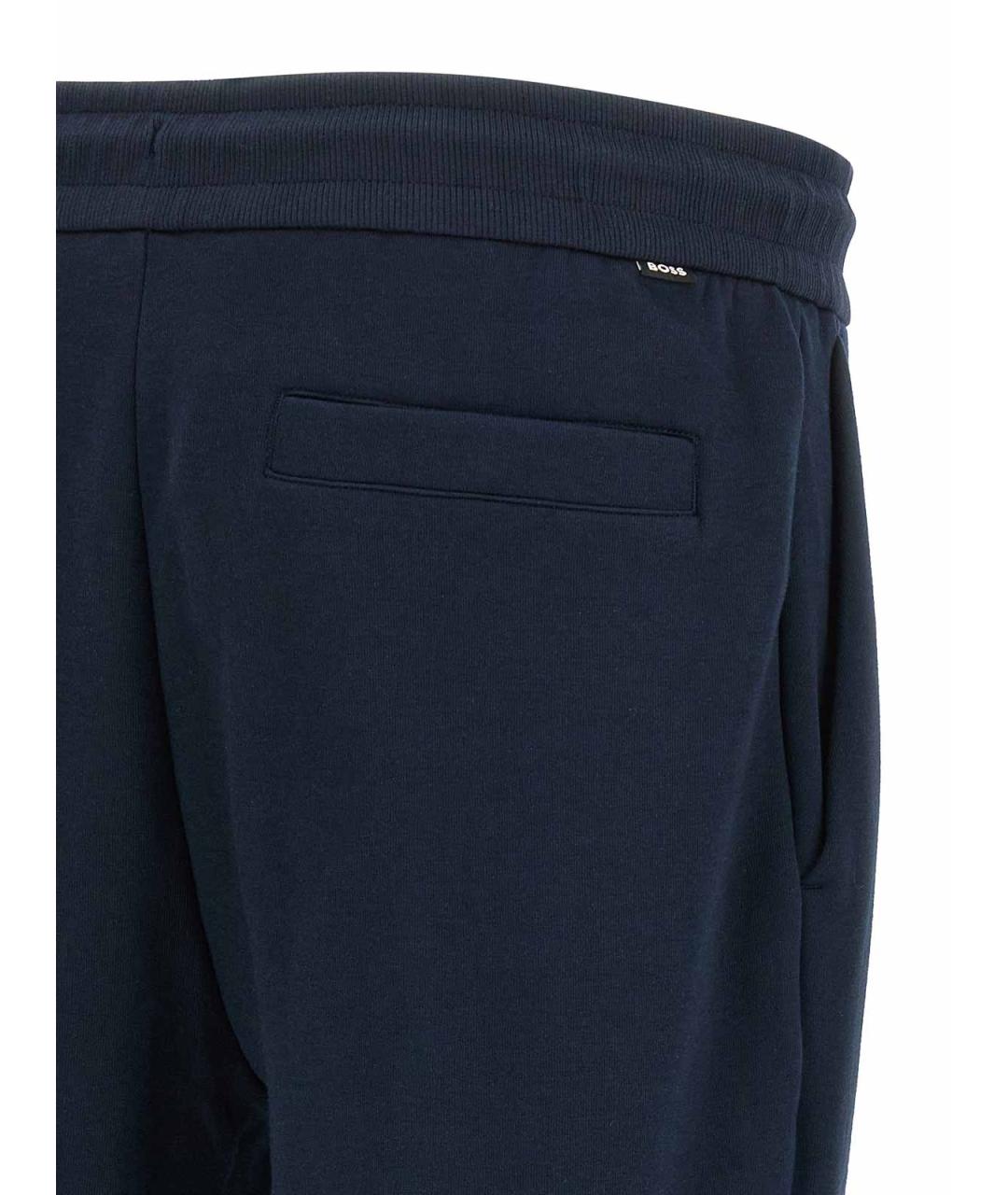 HUGO BOSS Синие хлопковые повседневные брюки, фото 4