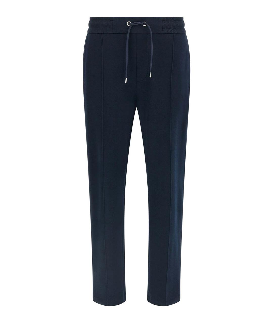 HUGO BOSS Синие хлопковые повседневные брюки, фото 1