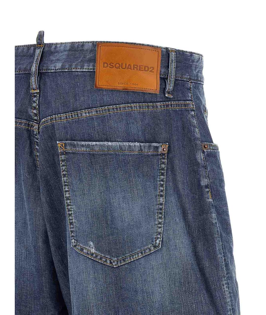 DSQUARED2 Синие хлопковые шорты, фото 4