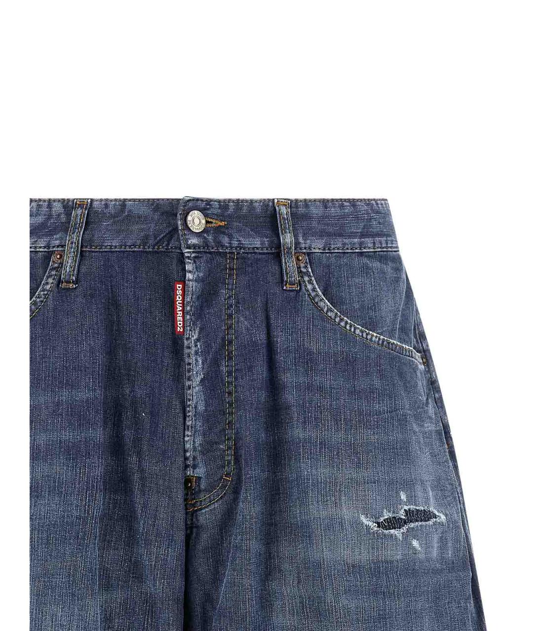 DSQUARED2 Синие хлопковые шорты, фото 3