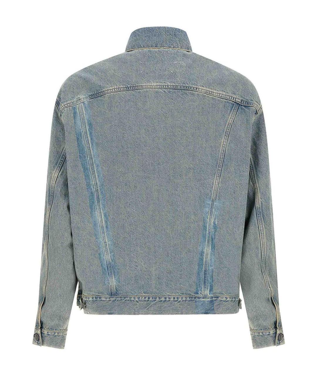 MAISON MARGIELA Голубая хлопковая куртка, фото 2