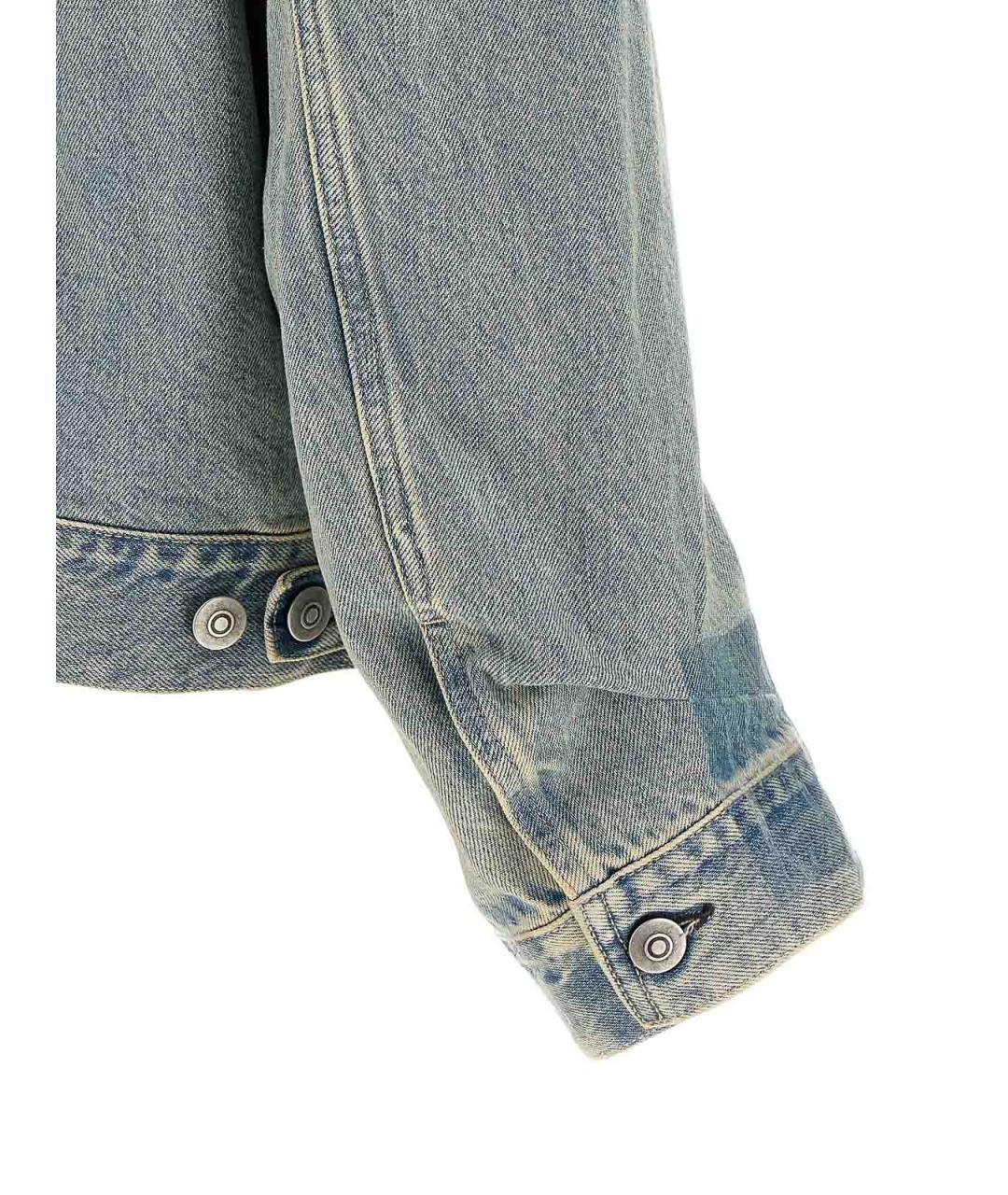 MAISON MARGIELA Голубая хлопковая куртка, фото 4