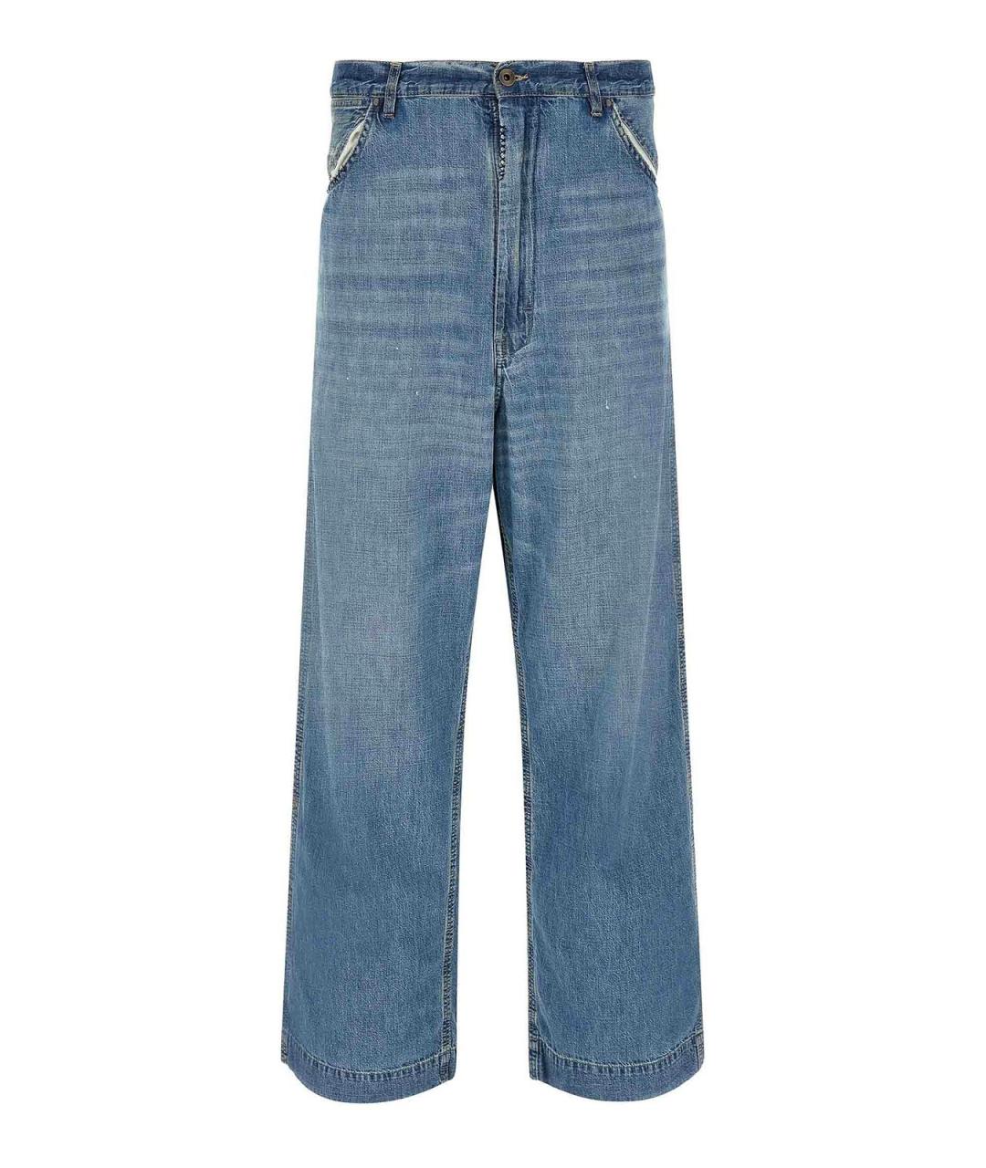 MAISON MARGIELA Синие хлопковые джинсы, фото 1