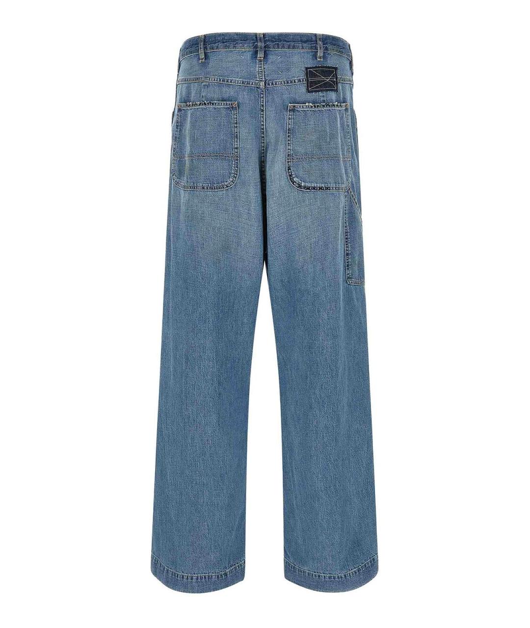 MAISON MARGIELA Синие хлопковые джинсы, фото 2