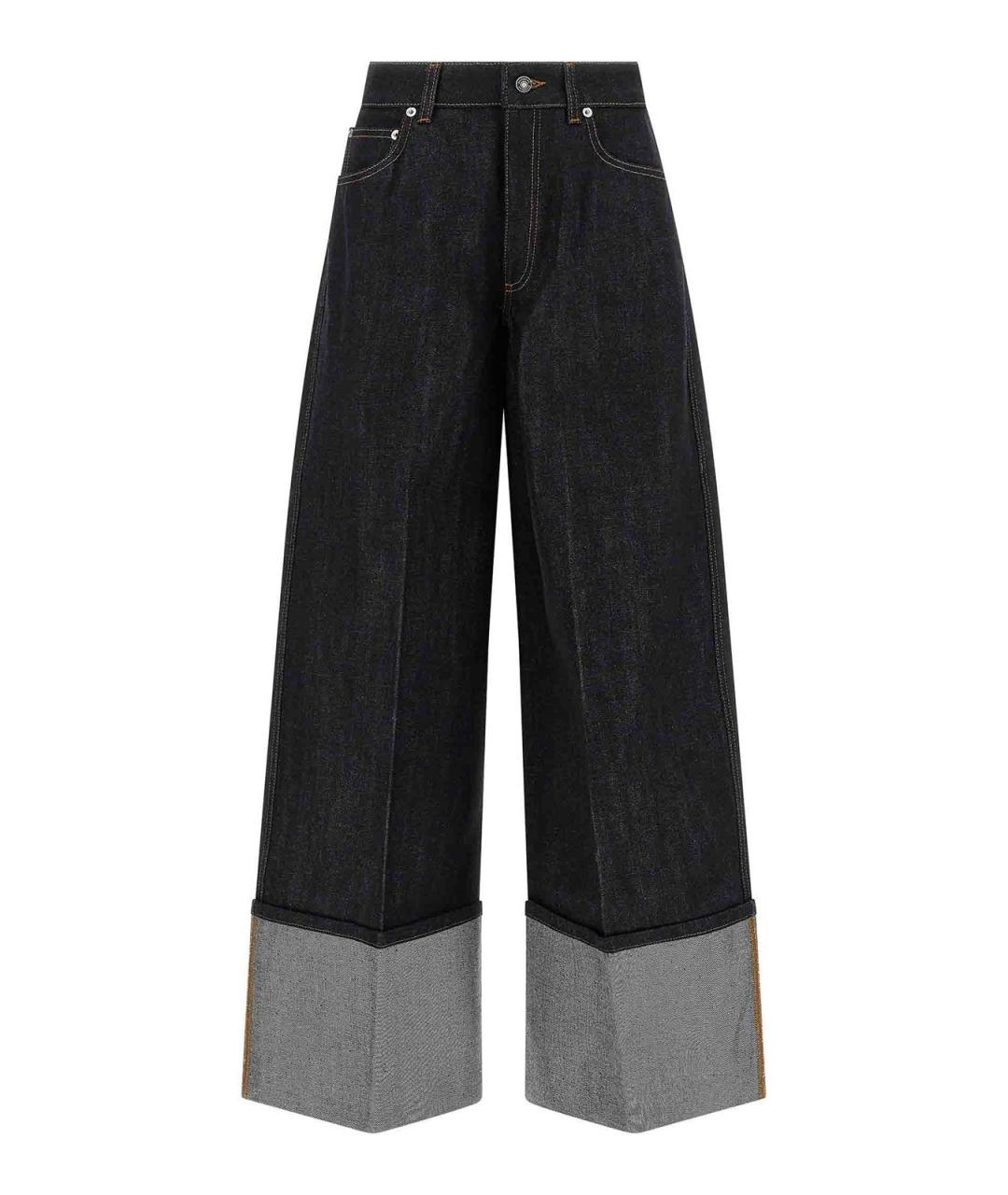 GIVENCHY Темно-синие хлопковые прямые джинсы, фото 1