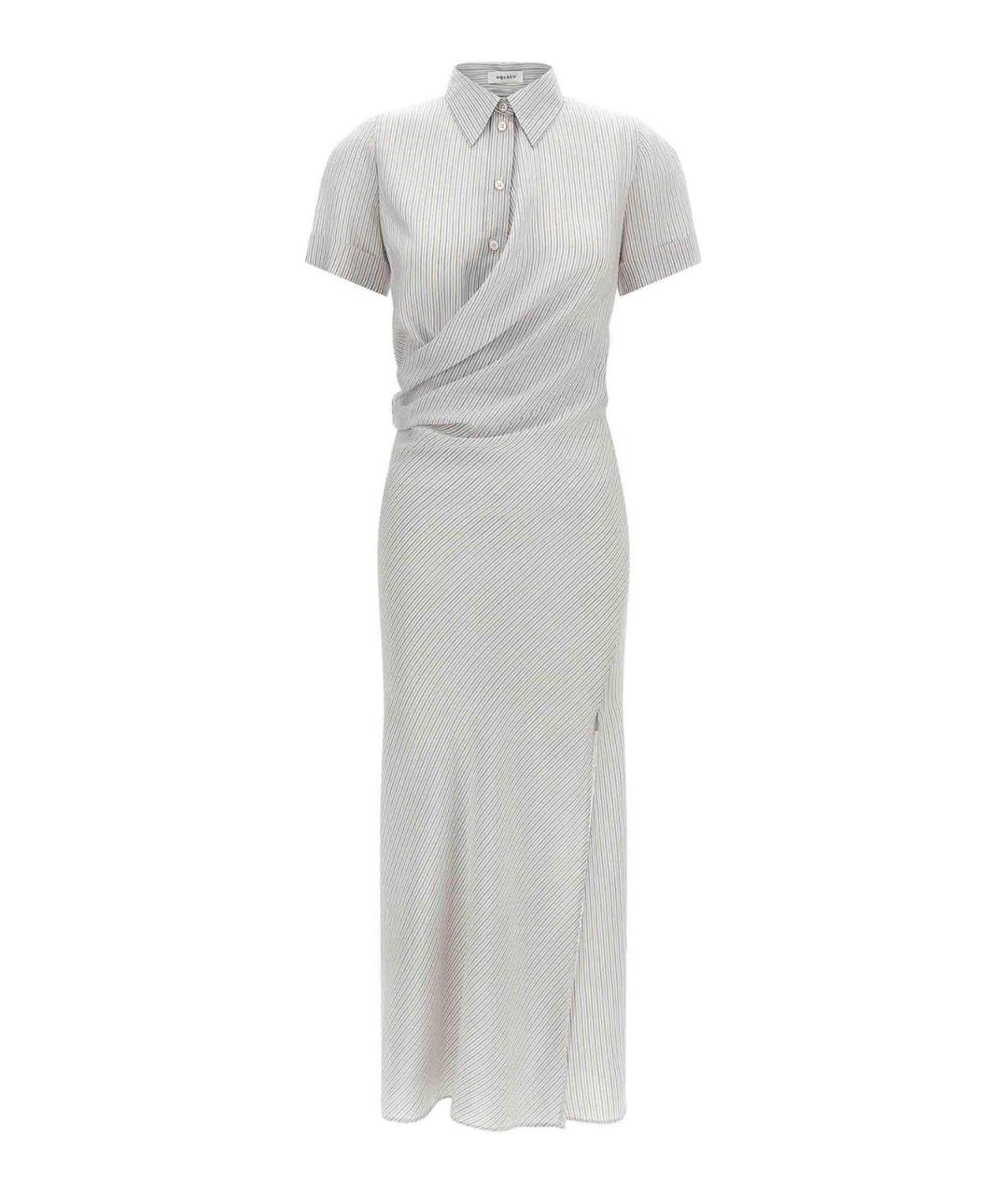 ALEXANDER MCQUEEN Мульти шелковое платье, фото 1